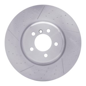 BMW 435I Brake Rotor (1) - Front - R1 Concepts - Dimpled and Slotted - `13-`20